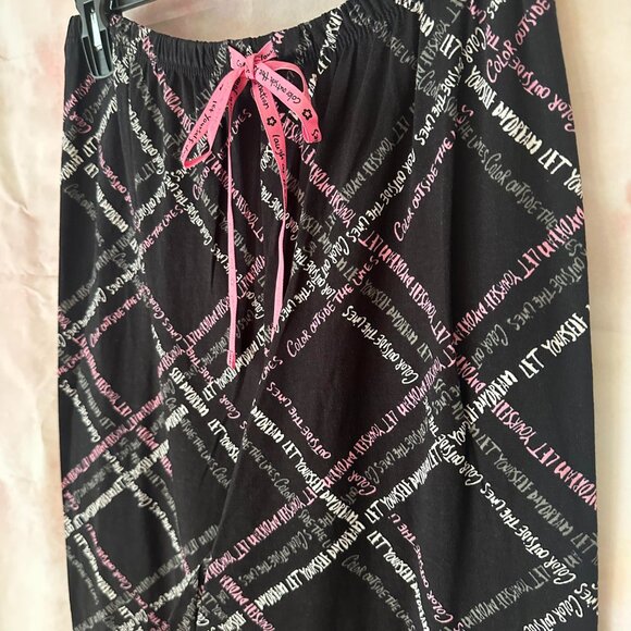 1081  HUE SCRIPTED PATH PANT  XL  Lounge pants  NWT - Picture 3 of 9
